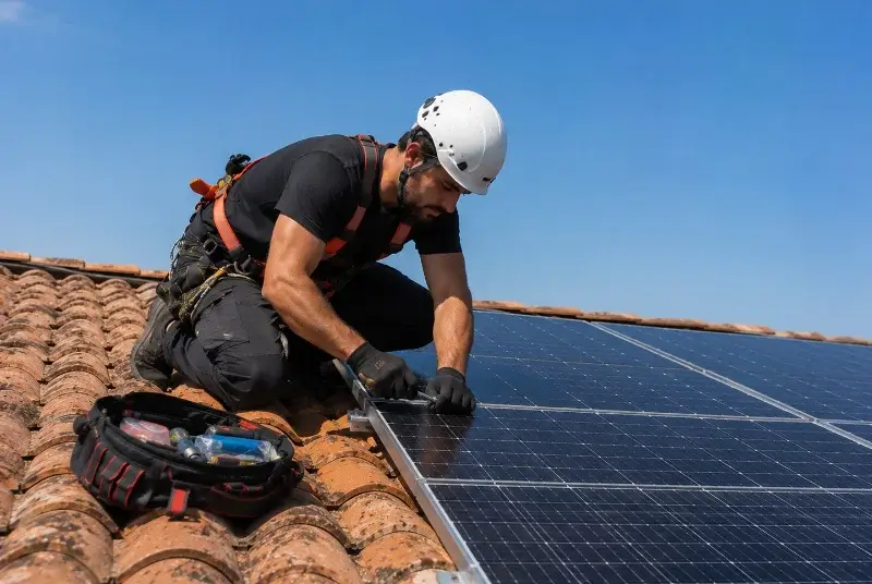 Maintenance et monitoring de panneaux solaires à Souvignargues