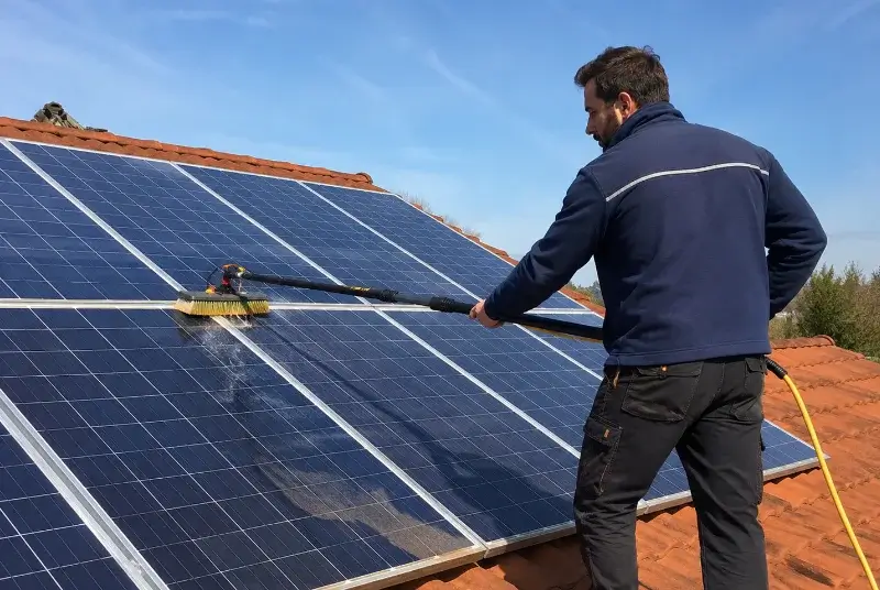 Nettoyage et entretien de panneaux solaires à Souvignargues